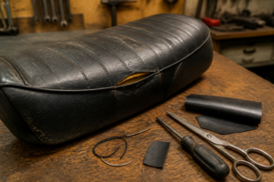 Vinyl Motorcycle Seat Repair: Why Patches Fail and What Actually Works